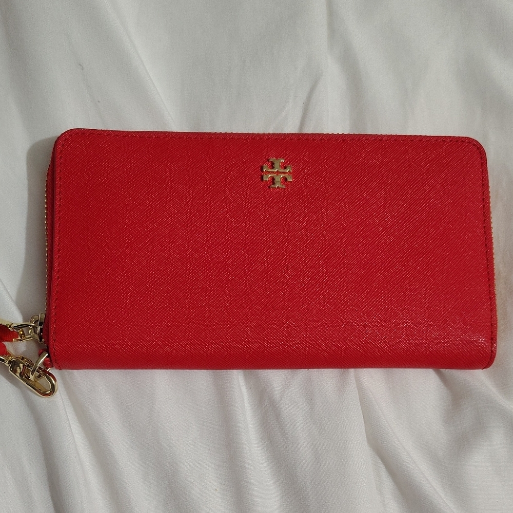 Tory Burch Red Continental Wallet